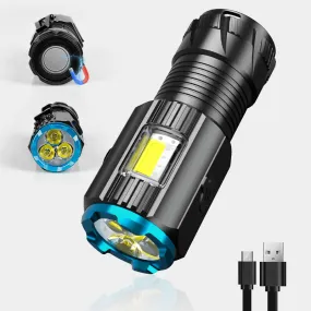 1200 Lumens Rechargeable 3-LED Small Bright Flashlight