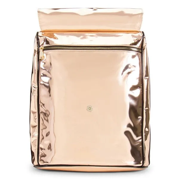 Apollo Patent Rose Gold Backpack