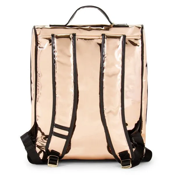 Apollo Patent Rose Gold Backpack