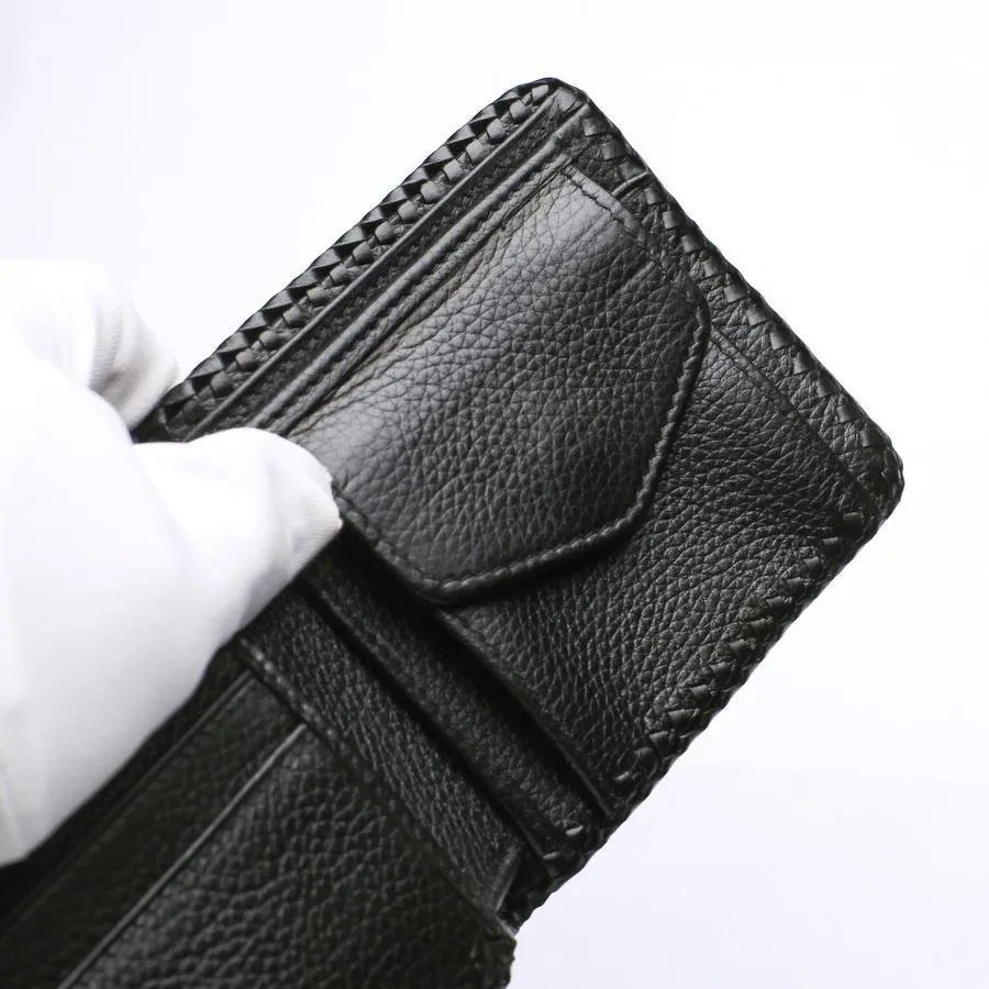 Black Leather Scorpion Stingray Biker Wallets