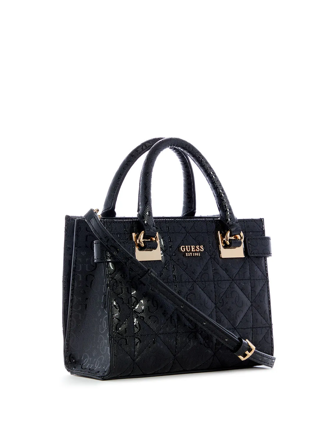 Black Malia Mini Satchel Bag