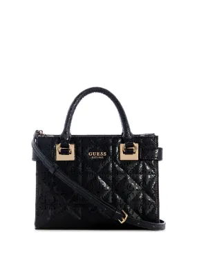 Black Malia Mini Satchel Bag