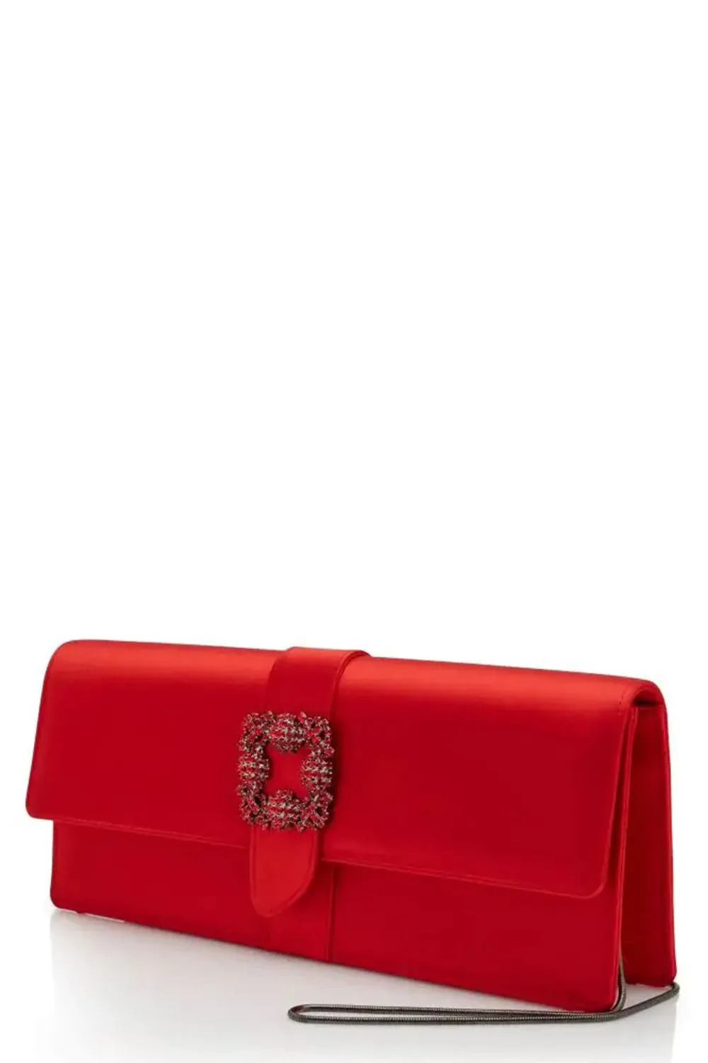 Capri Long Clutch - Bright Red