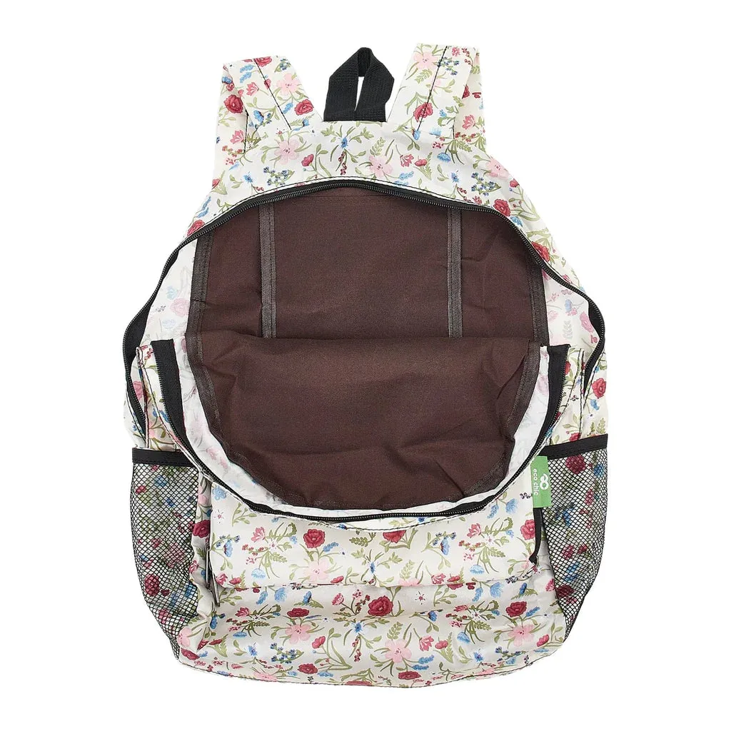 Eco Chic Navy Floral Backpack