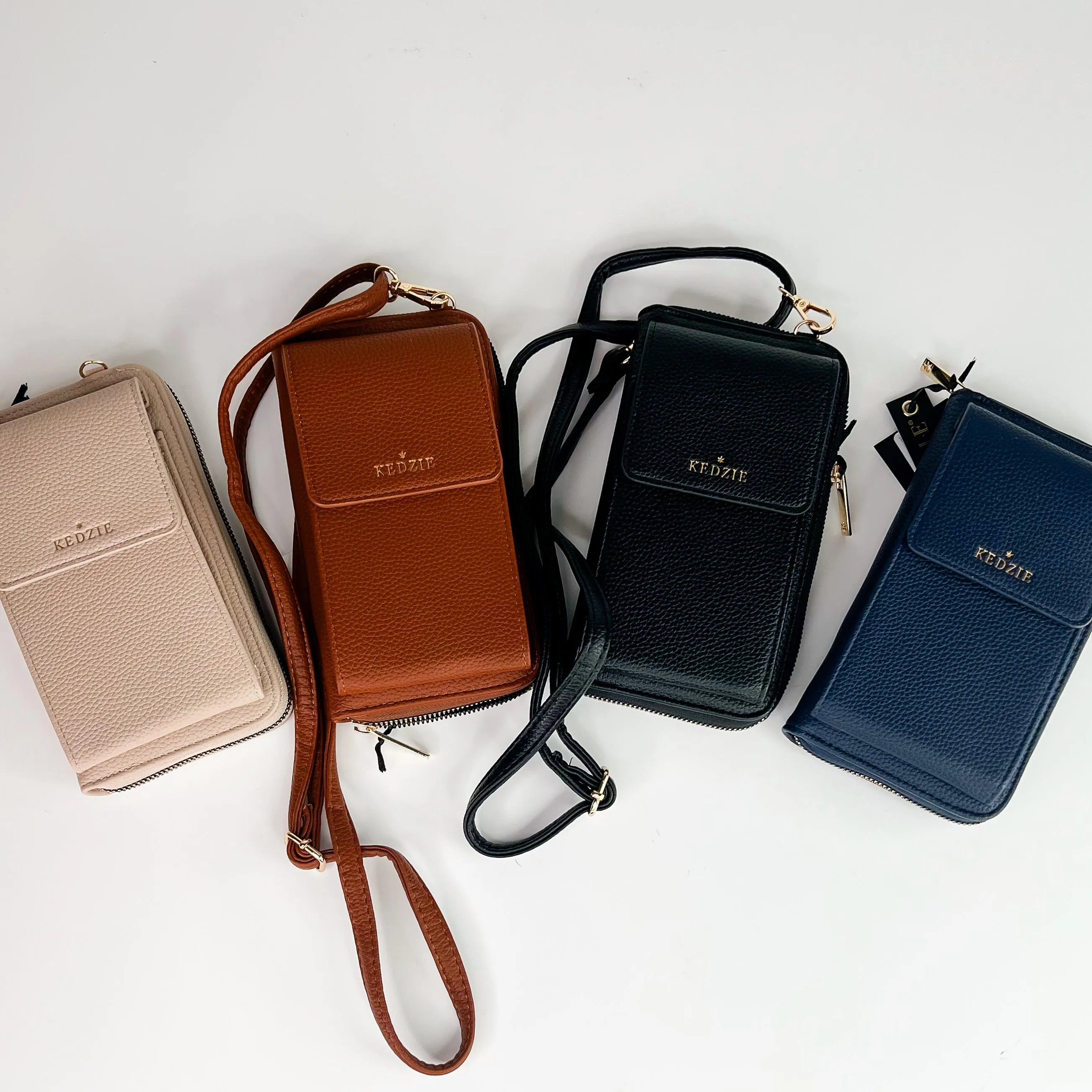 Fancy Things Faux Leather Crossbody - 4 colors!