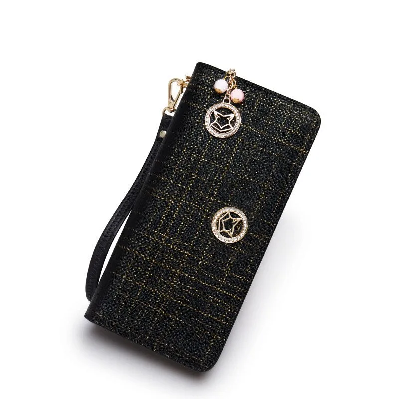 FOXER Chic Female Large Capacity Long Wallets Women'S Stylish Card Holder Coin Case Business Lady Clutch Phone Bag Money Purse