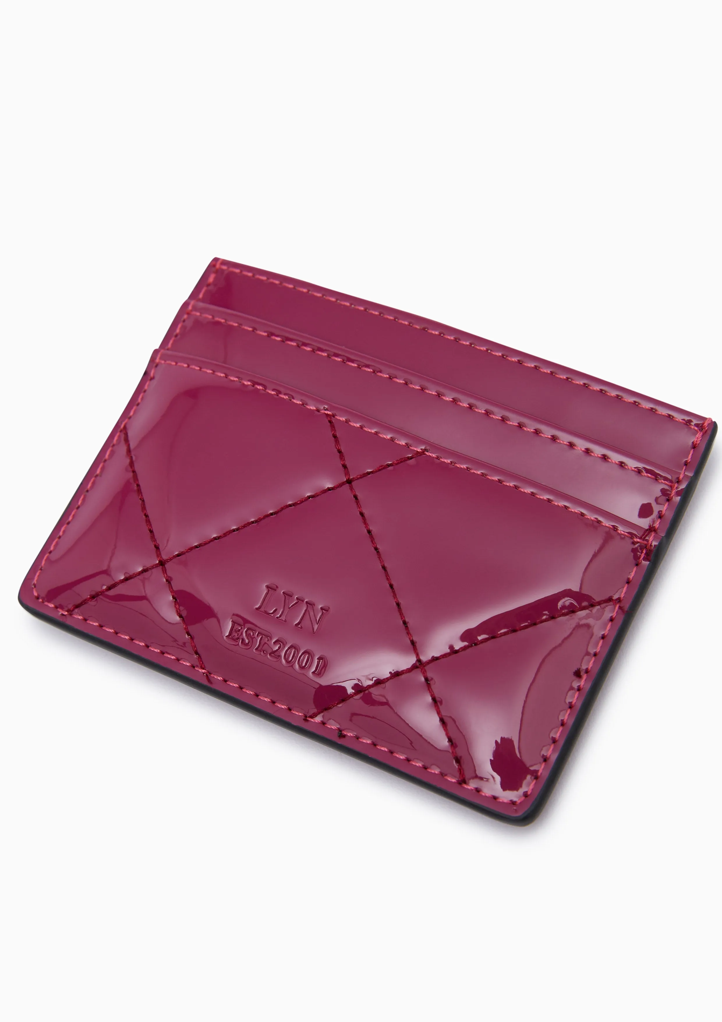 Glossy Card Holder Wallet - Pink