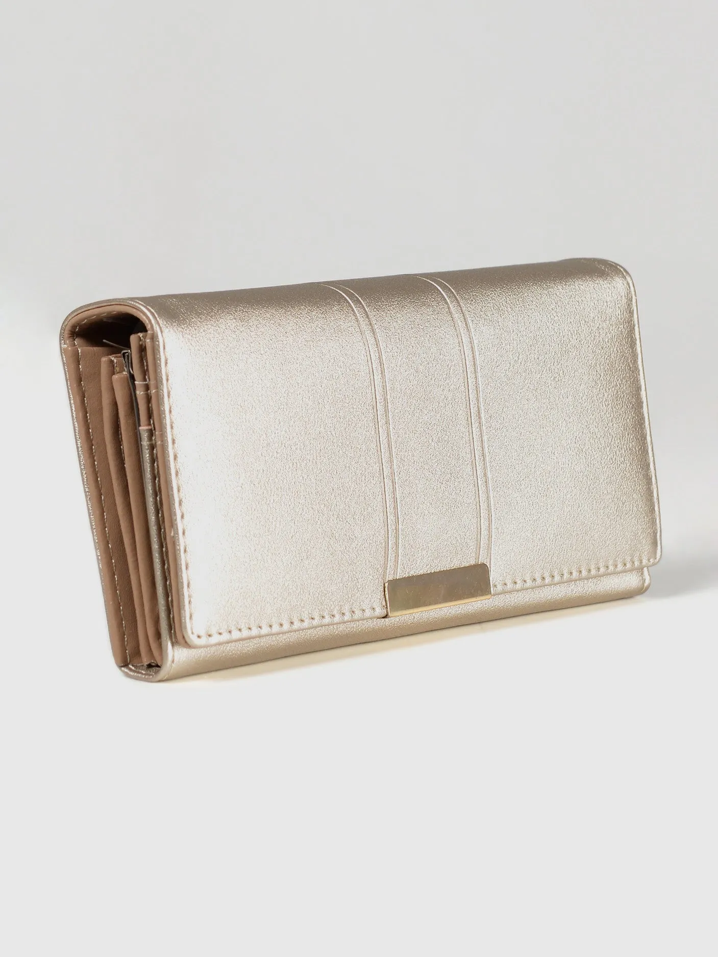 Glossy L. Gold Wallet