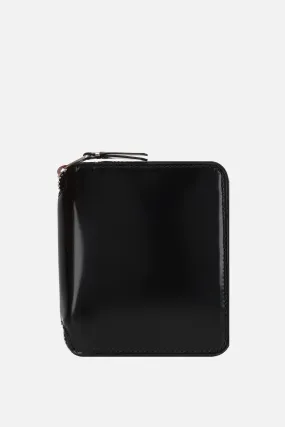 Glossy Patent Leather Zip Wallet