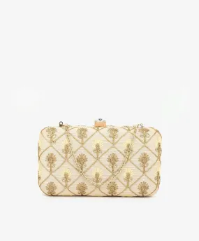 Gold Embroidered Clutch