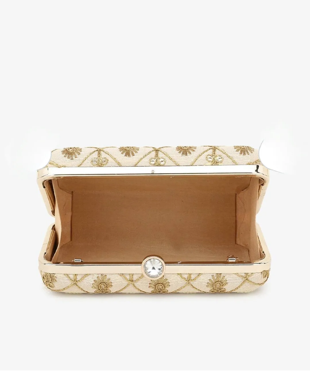 Gold Embroidered Clutch