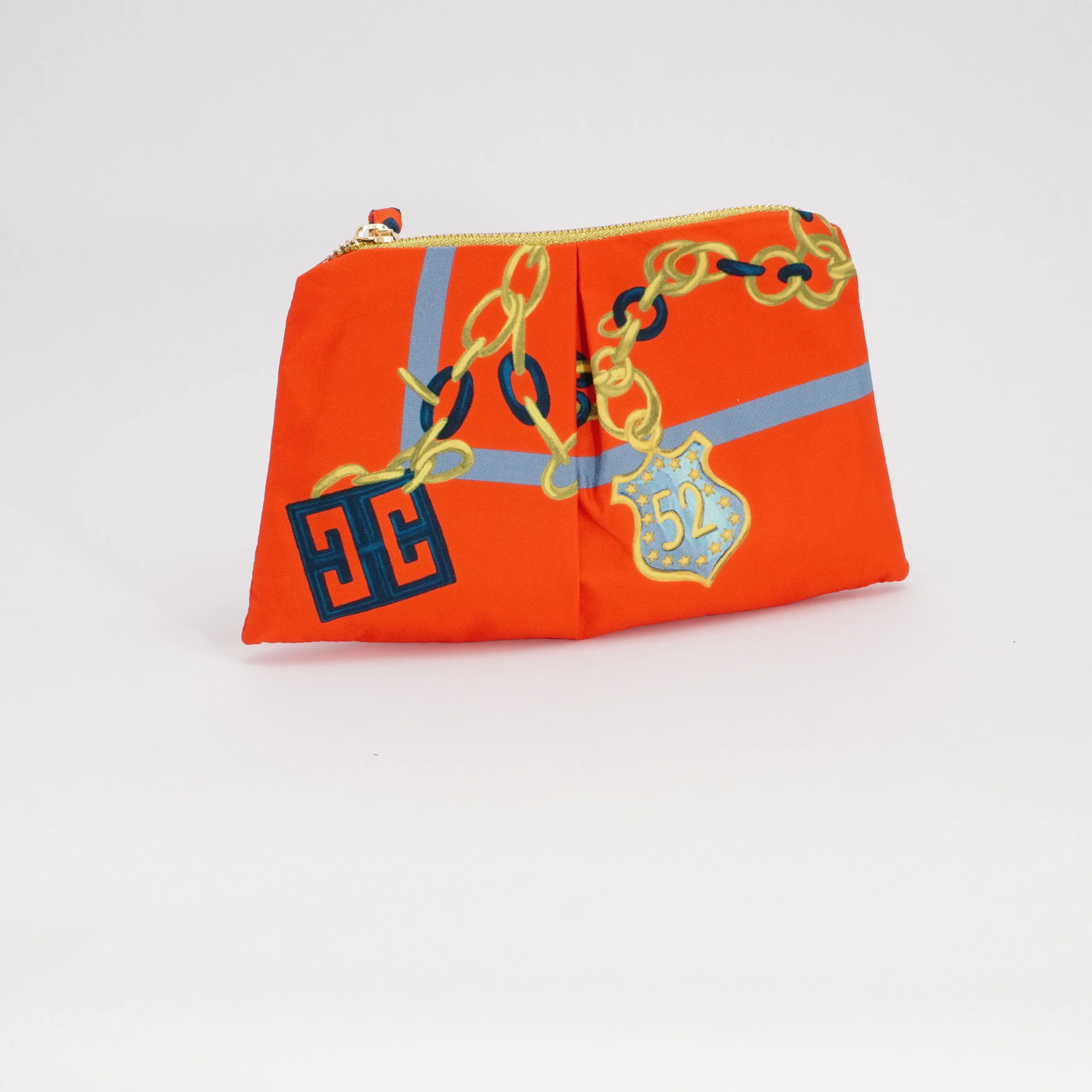 Hampton Road Designs Enamel Charms Scarf Clutch (Upcycled From Givenchy Scarf)