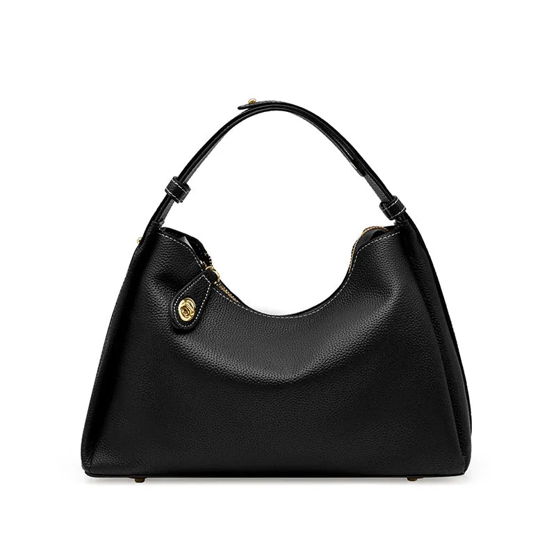 Jade Woman Leather Underarm Shoulder Bag