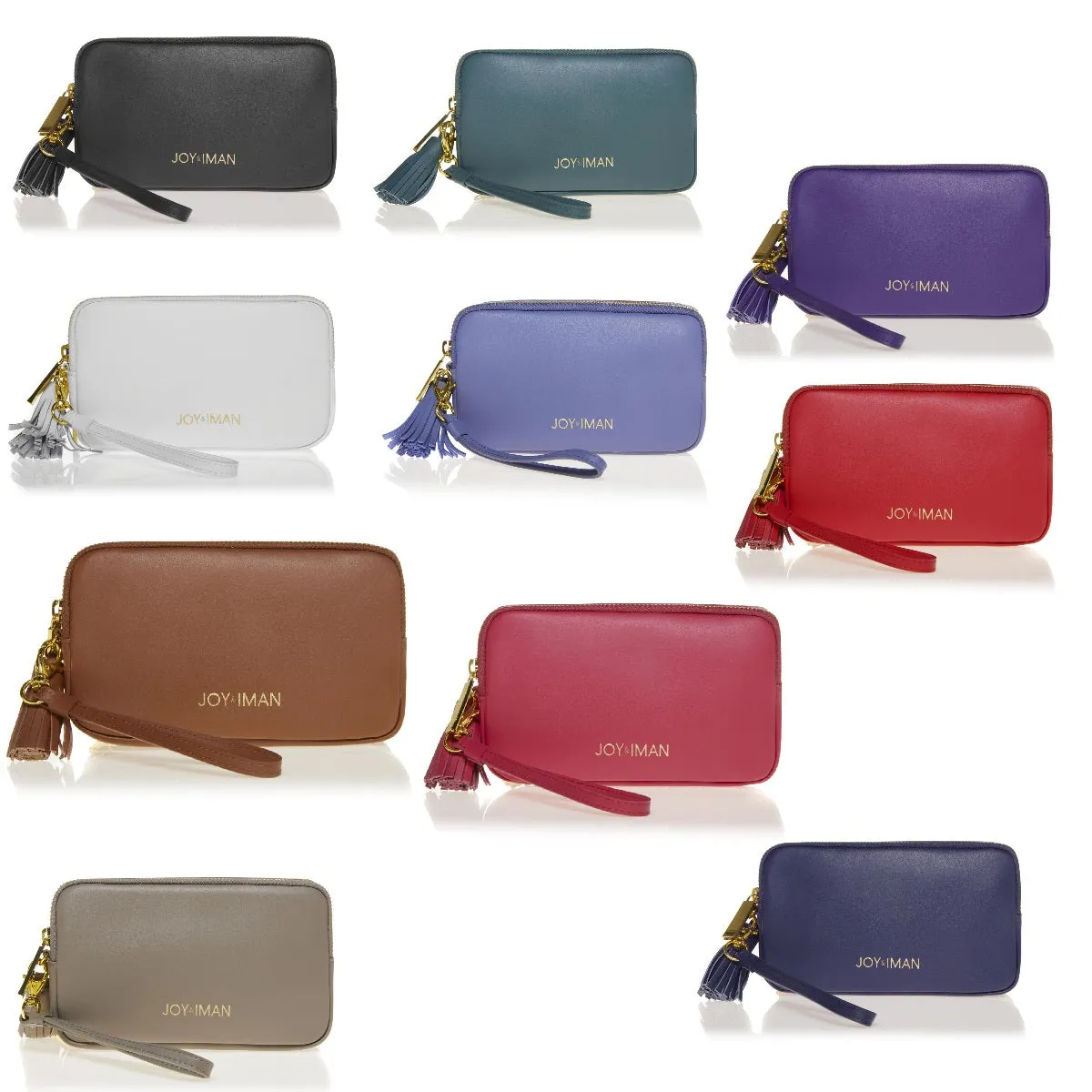 JOY & IMAN Tassel Chic Leather Wallet with RFID