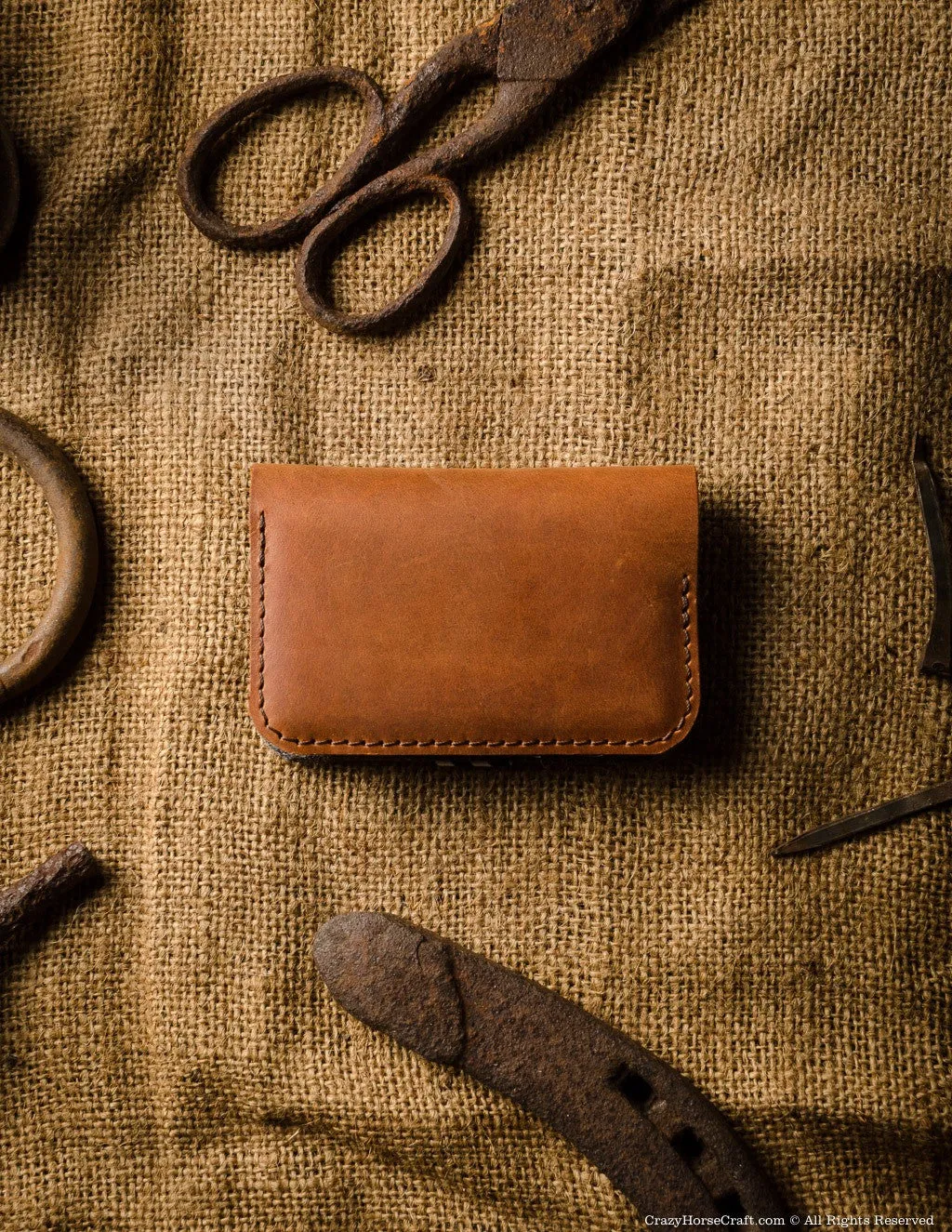 Leather Business & Credit Card Holder / Wallet | Classic Brown