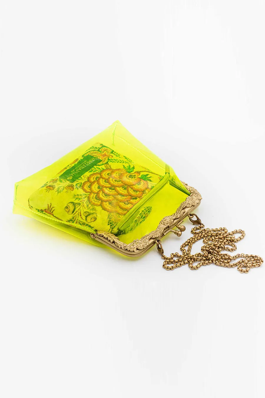 Lime Green Jyrn Clutch & Pouch Set