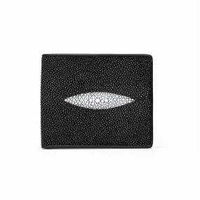 Marco Di Milano Men's Black & White Genuine Exotic Stingray Wallet (MDMW1000)