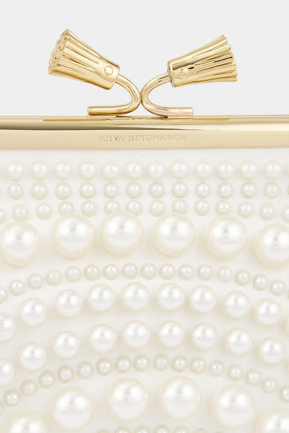 Maud Tassel Clutch - Ivory