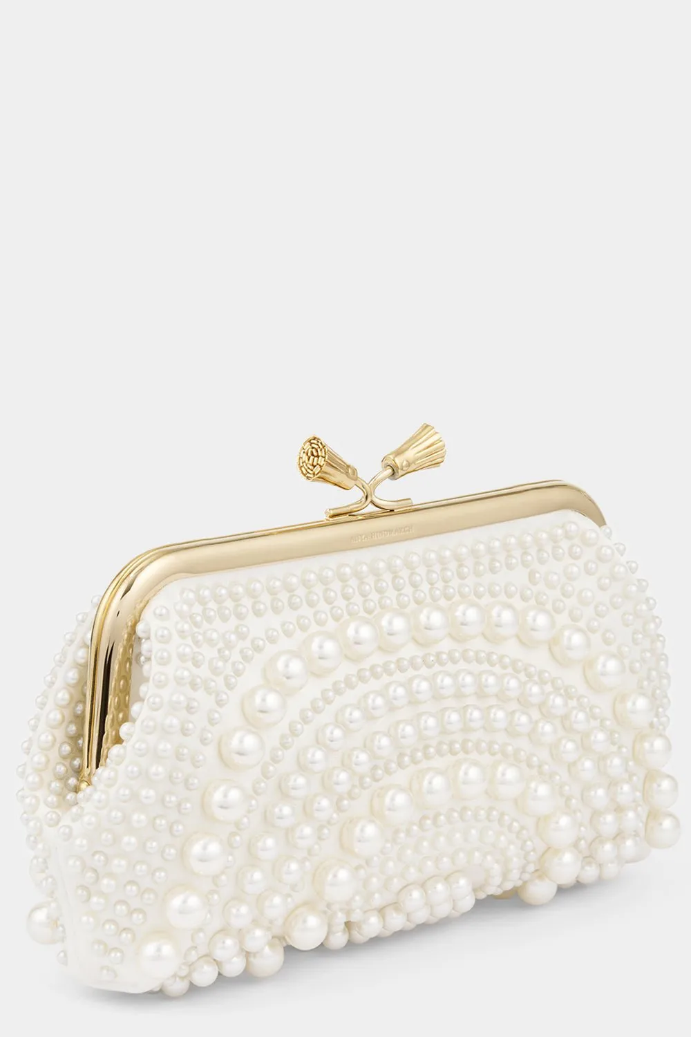 Maud Tassel Clutch - Ivory