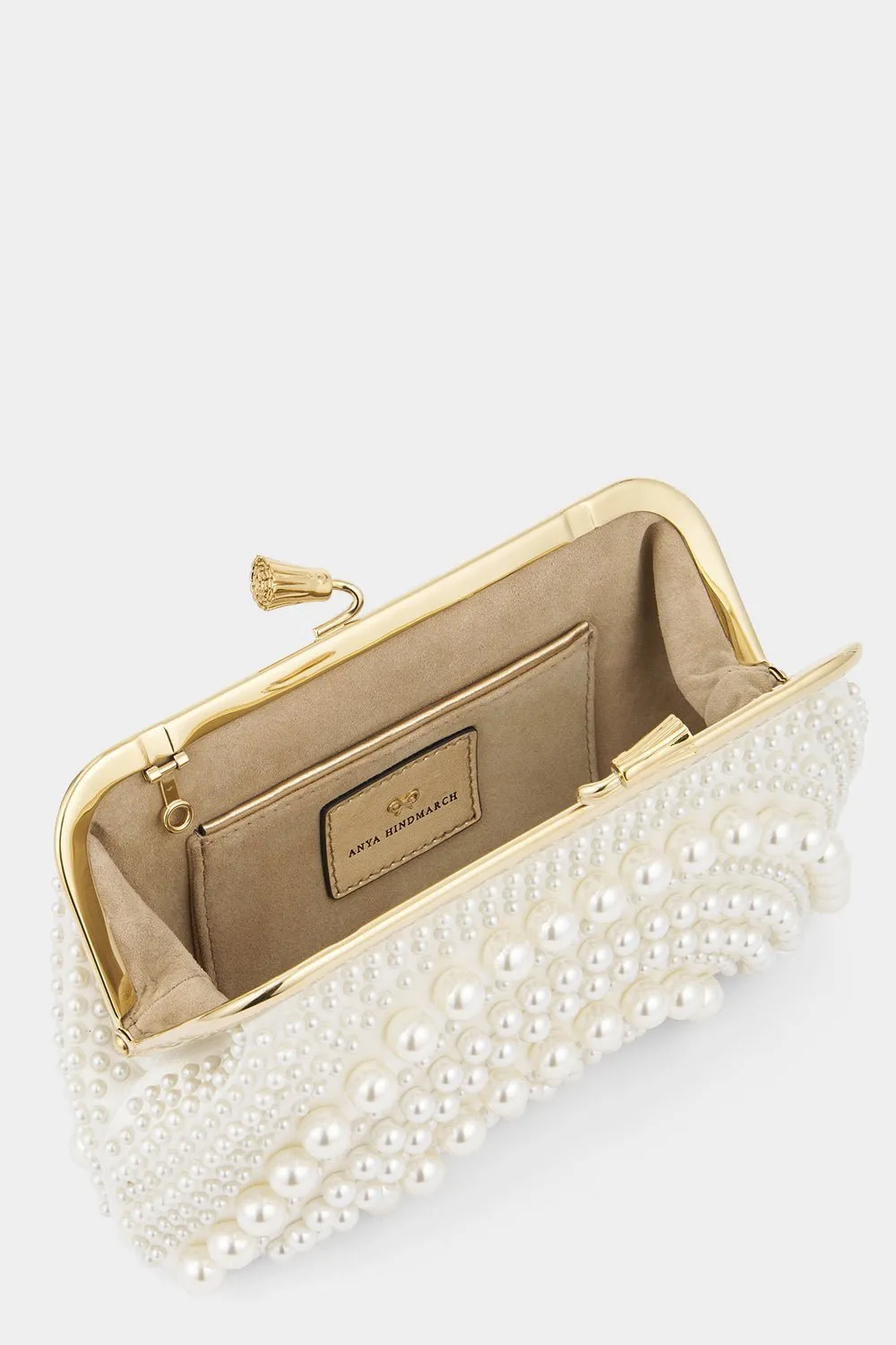 Maud Tassel Clutch - Ivory