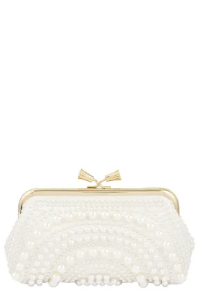 Maud Tassel Clutch - Ivory