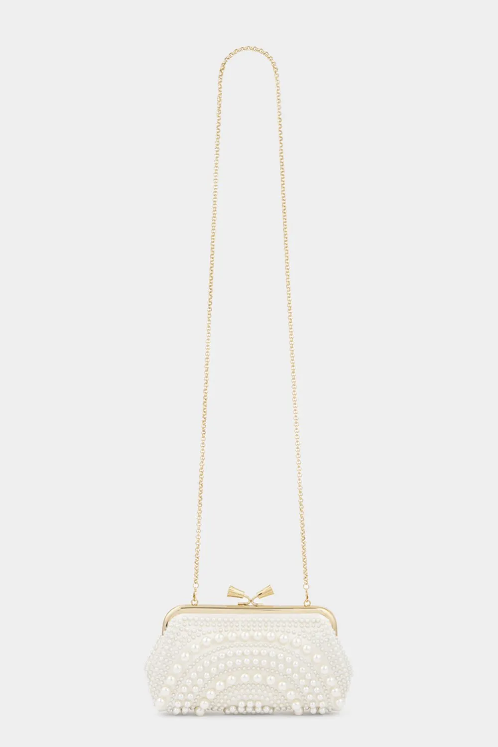 Maud Tassel Clutch - Ivory