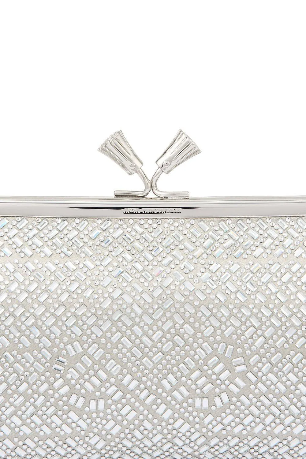 Maud Tassel Clutch - Silver Crystal