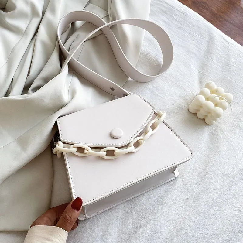 Minimalist Crossbody Handbag with Chain