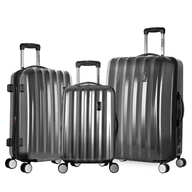 Olympia Titan 3pc Exp Hardcase Spinner Luggage Set