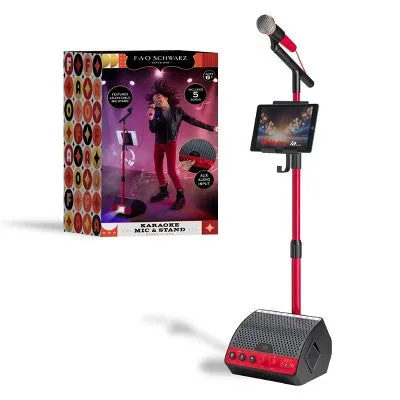 Open Box - FAO Schwarz Microphone with Stand and Tablet Holder