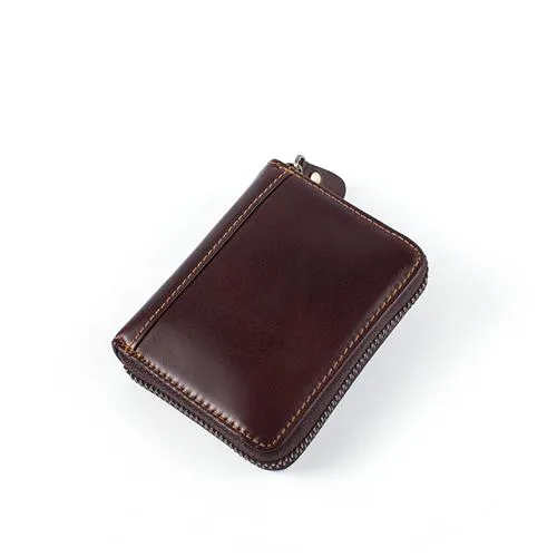 Plush Quality Genuine Cowhide Leather Coffee Color Wallet for Men