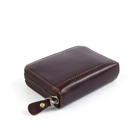 Plush Quality Genuine Cowhide Leather Coffee Color Wallet for Men