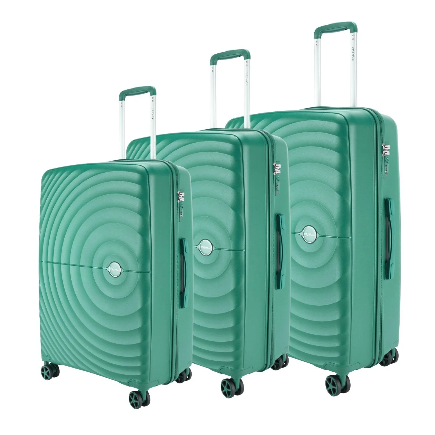 Prince Hardside Suitcase Set of 3-Champagne PR16709