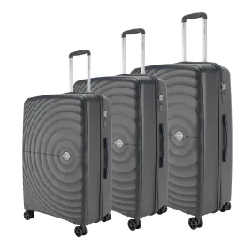 Prince Hardside Suitcase Set of 3-Grey PR16709