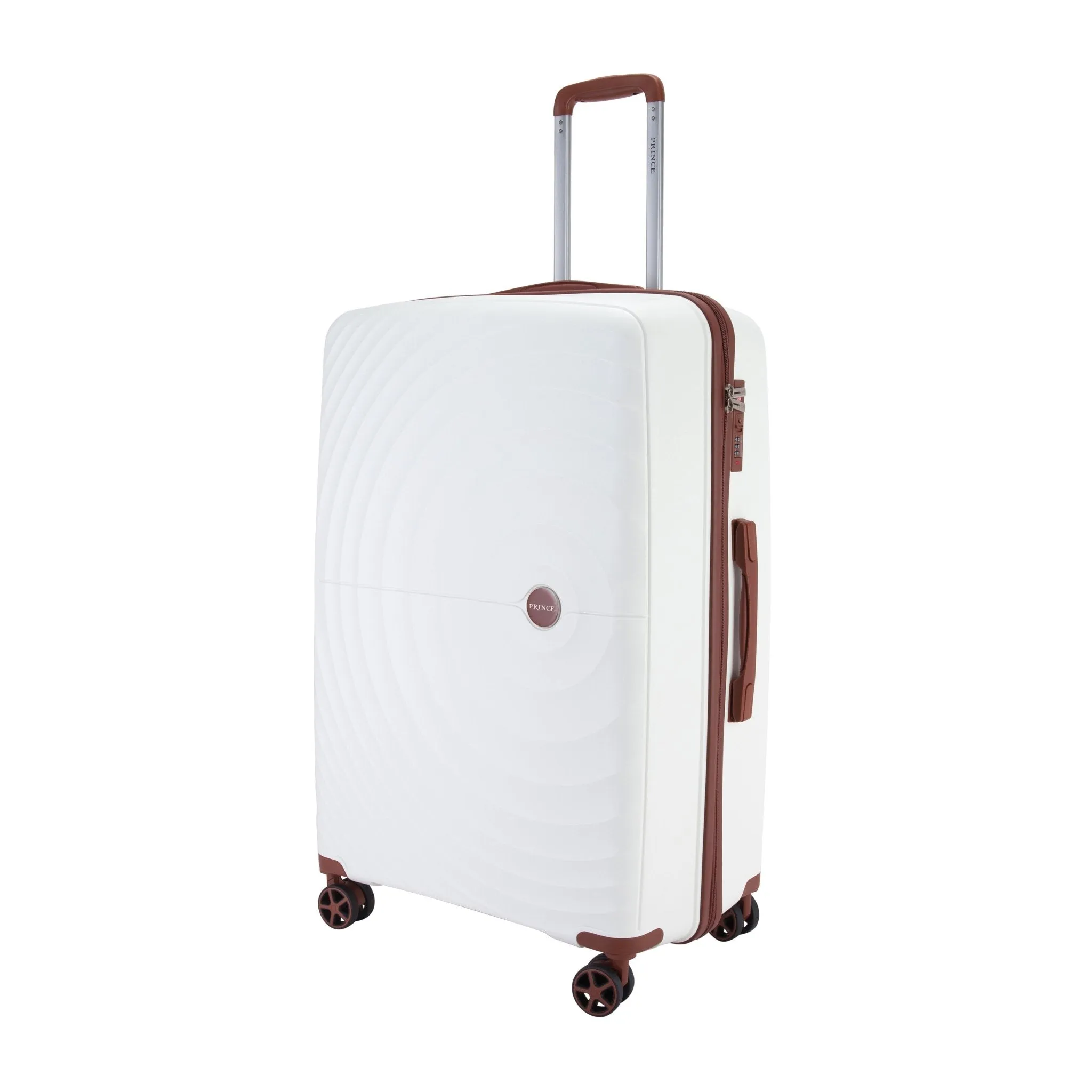 Prince Hardside Suitcase Set of 3-White PR16709