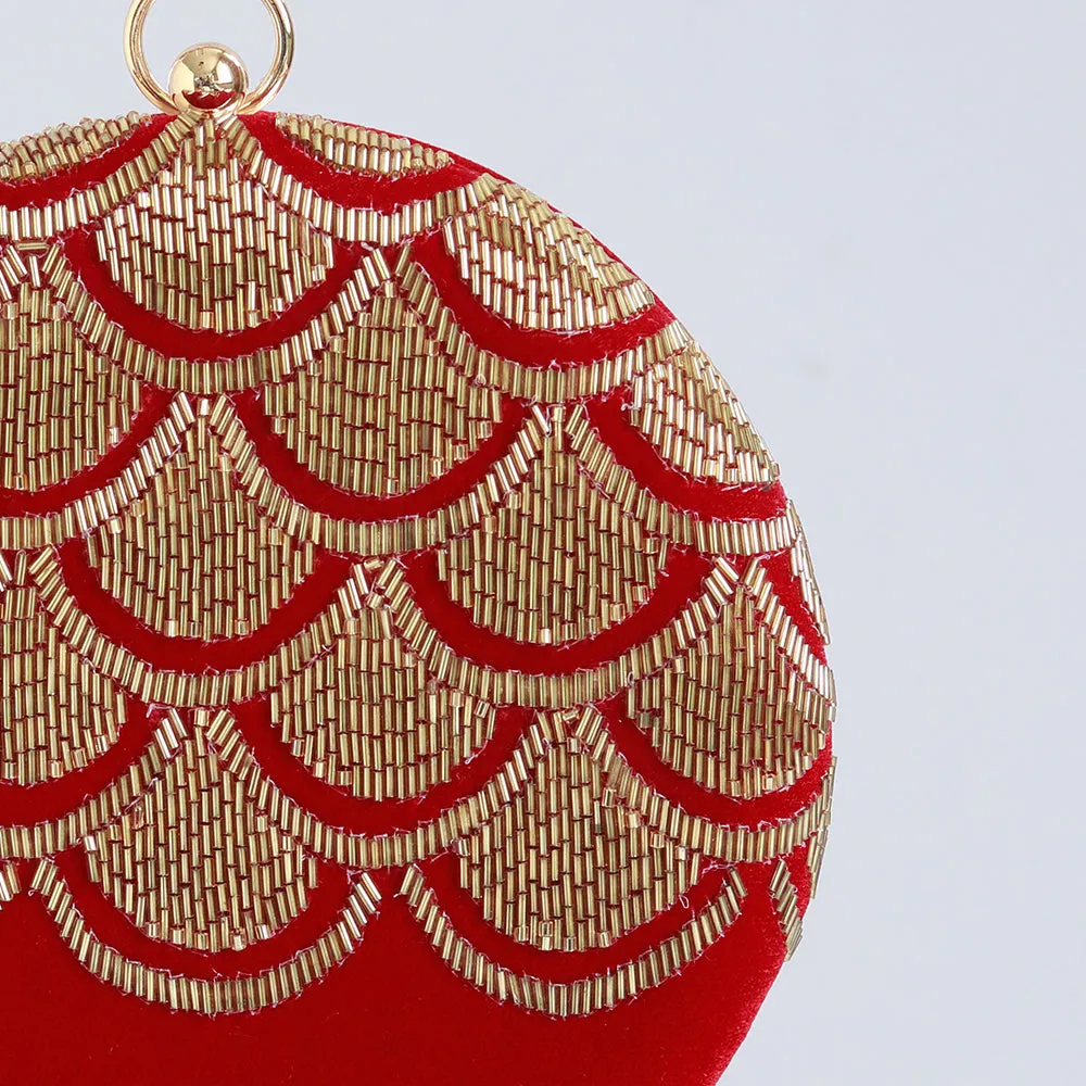 Rajwada Hand Embroidered Clutch