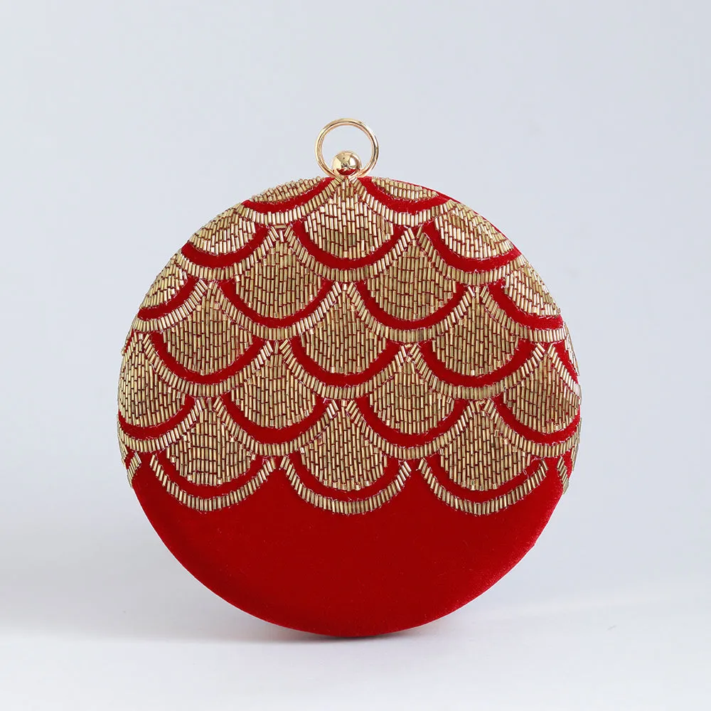 Rajwada Hand Embroidered Clutch