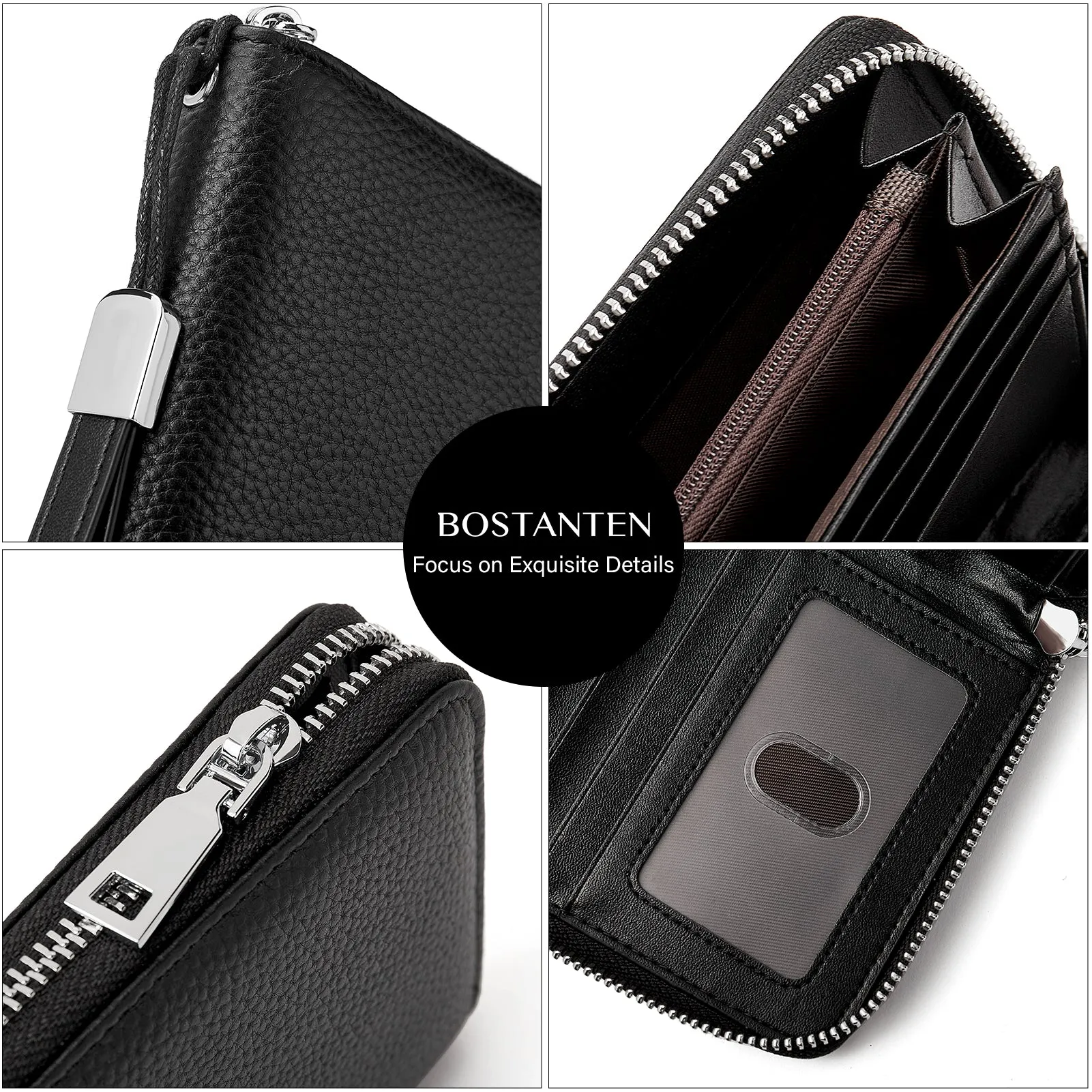 Rozenn Wallets With Checkbook Holder —— Zipper