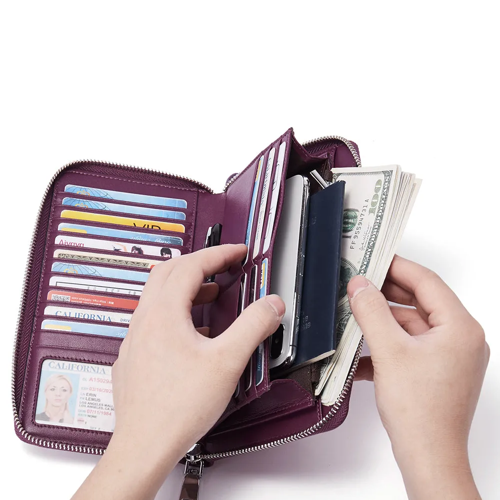 Rozenn Wallets With Checkbook Holder —— Zipper