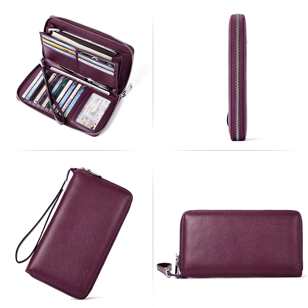 Rozenn Wallets With Checkbook Holder —— Zipper