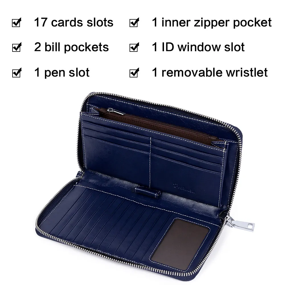 Rozenn Wallets With Checkbook Holder —— Zipper