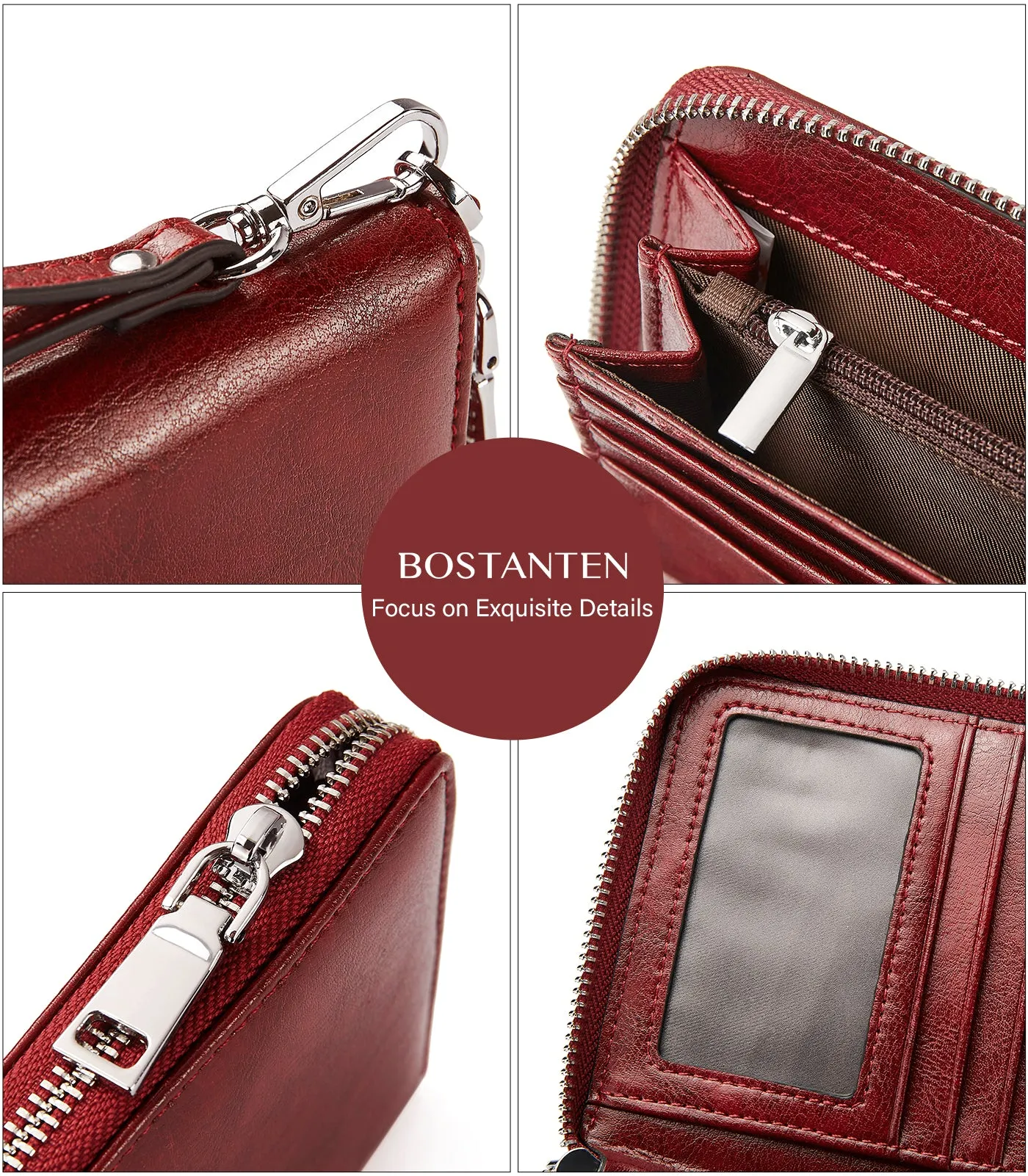 Rozenn Wallets With Checkbook Holder —— Zipper