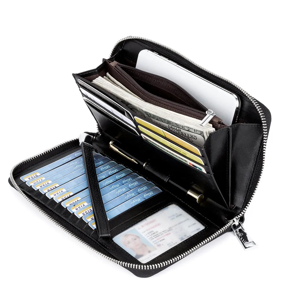 Rozenn Wallets With Checkbook Holder —— Zipper