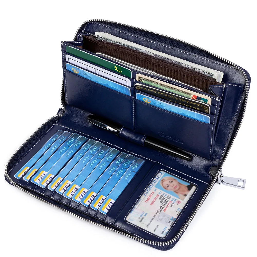 Rozenn Wallets With Checkbook Holder —— Zipper