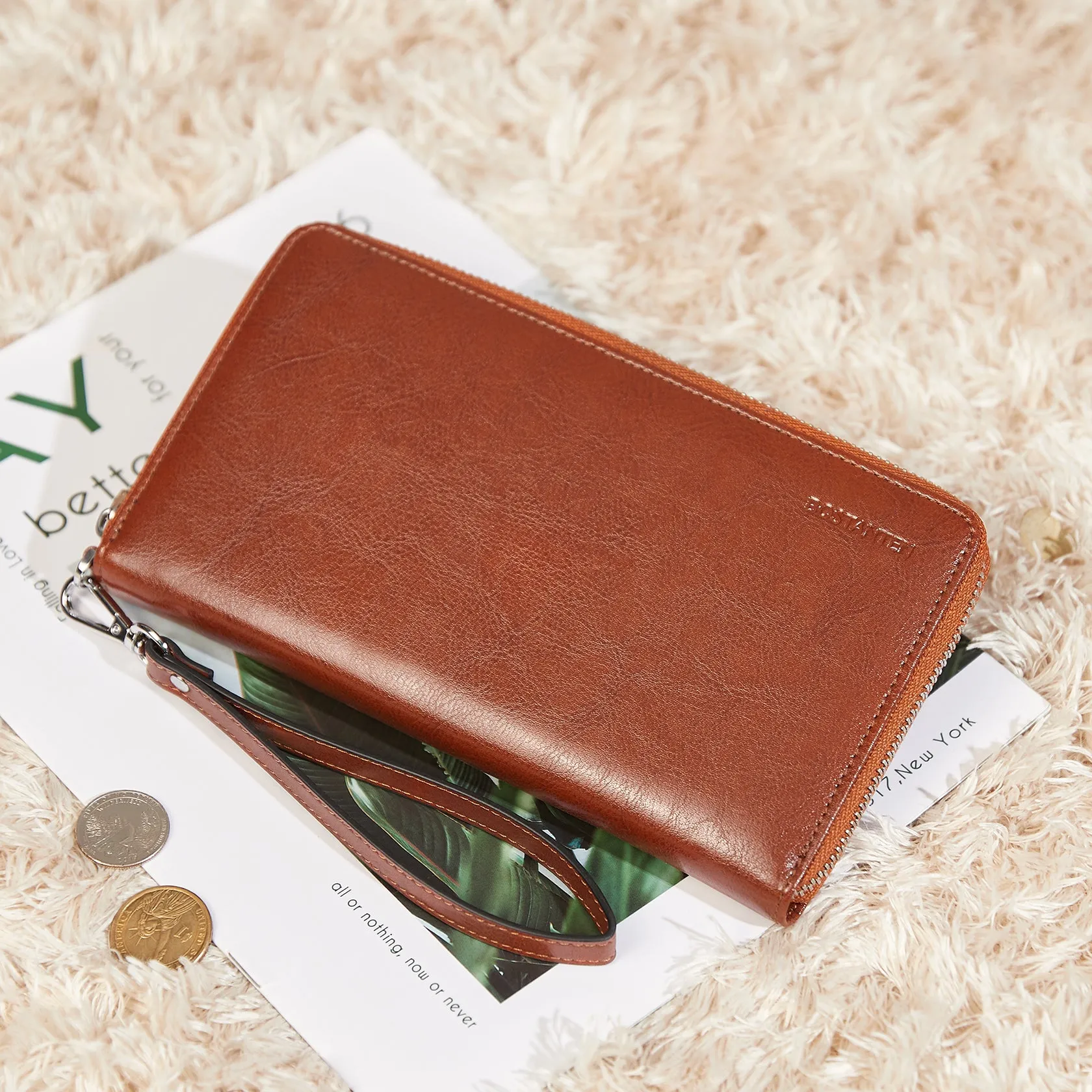 Rozenn Wallets With Checkbook Holder —— Zipper