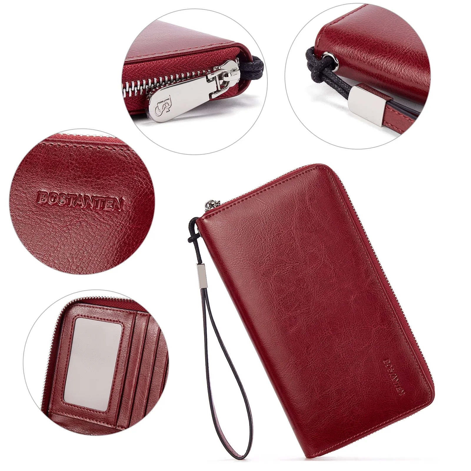 Rozenn Wallets With Checkbook Holder —— Zipper