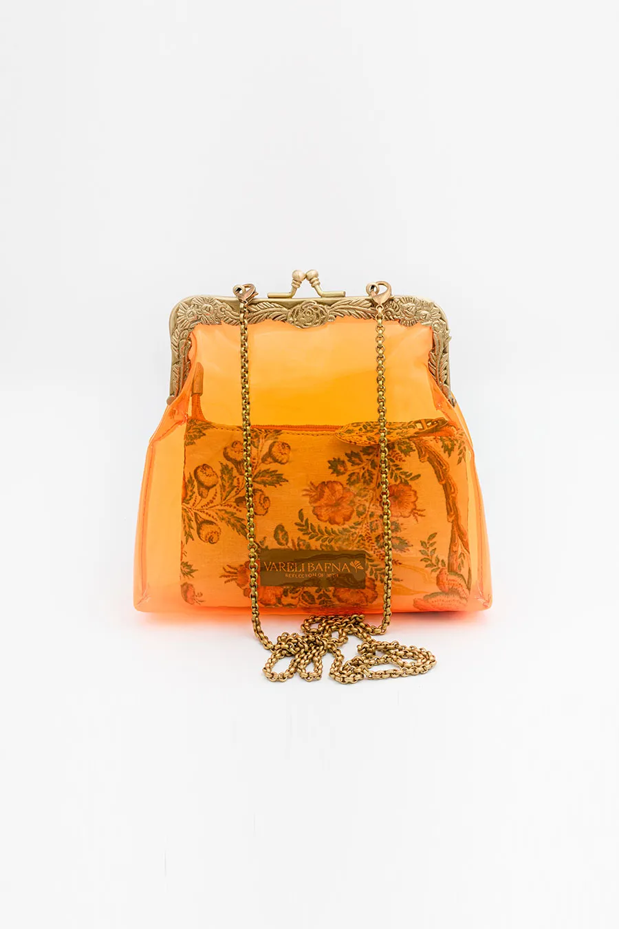 Rust Orange Zafraan Clutch & Pouch Set