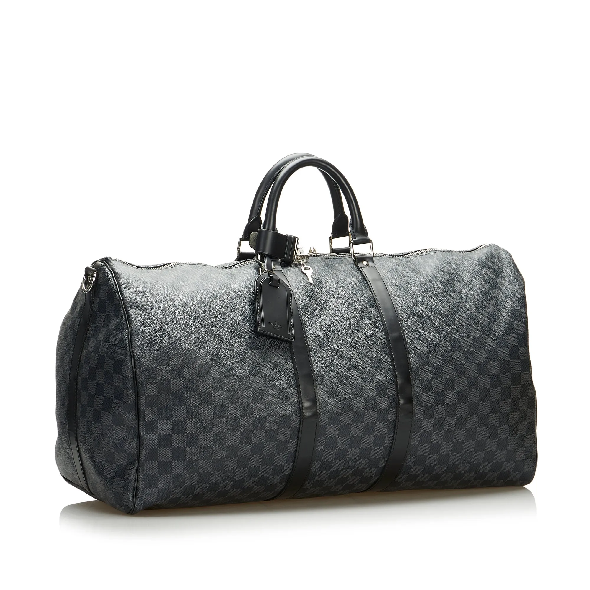 Trendy Inspired Louis Vuitton Keepall Bandoulière 55 Damier Graphite Canvas