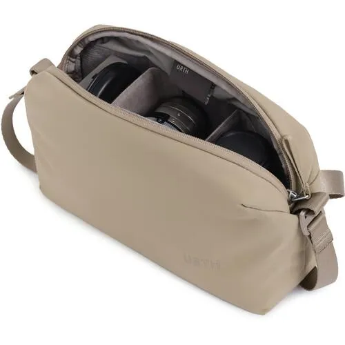 Urth Dolomite Crossbody Camera Sling — Weatherproof   Recycled (Beige)