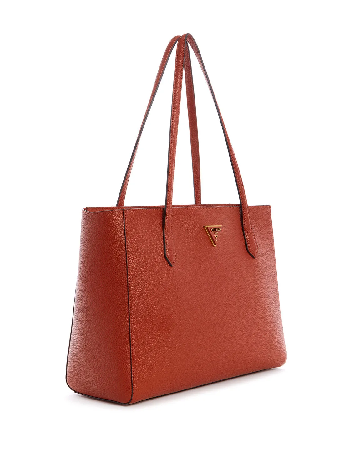 Whiskey Brown Downtown Chic Turnlock Tote Bag